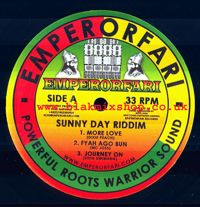 12" Sunny Day Riddim EP DIXIE PEACH/SISTA UWIMANA/MC JOSS