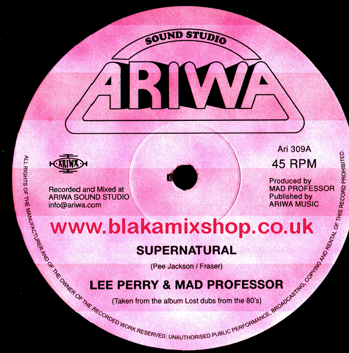 12" Supernatural/Psycopath LEE PERRY & MAD PROFESSOR