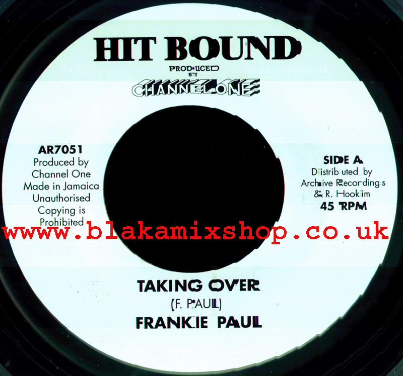 7" Taking Over/Version FRANKIE PAUL/ROOTS RADICS