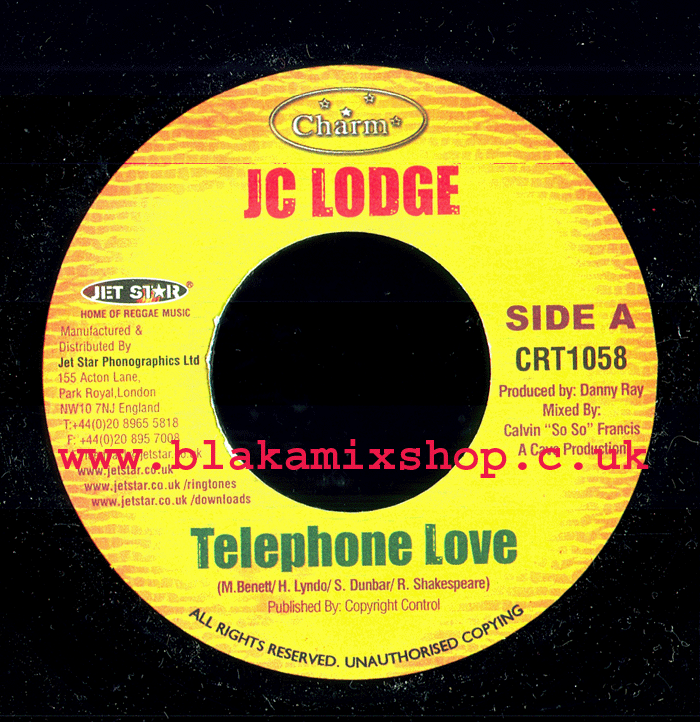 7" Telephone Love/Jam Rock JC LODGE