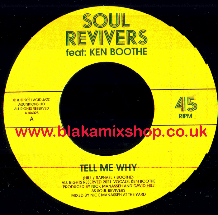 7" Tell Me Why/Tell Me Again KEN BOOTHE