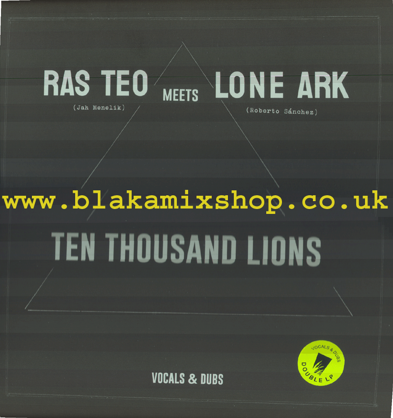2xLP Ten Thousand Lions [Vocals & Dubs] RAS TEO meets LONE ARK