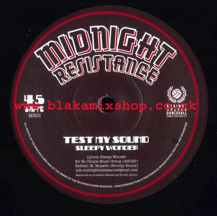 7" Test My Sound/Version SLEEPY WONDER