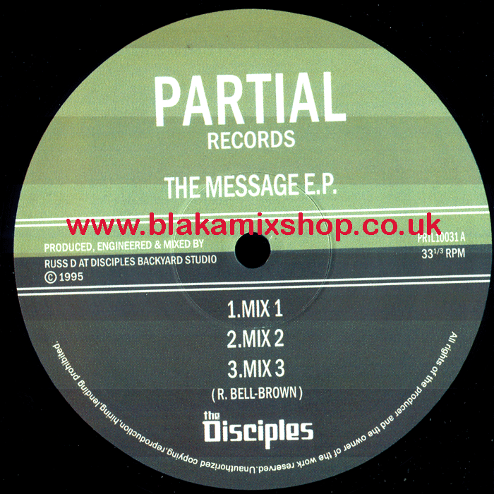 10" The Message EP THE DISCIPLES