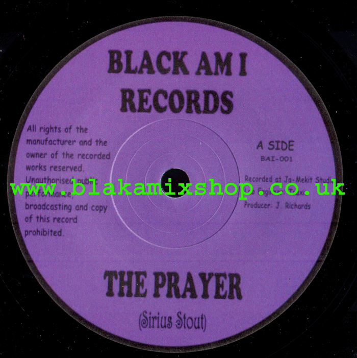 7" The Prayer/Version SIRIUS STOUT