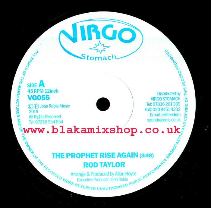 12" The Prophet Rise Again/Dub Version ROD TAYLOR