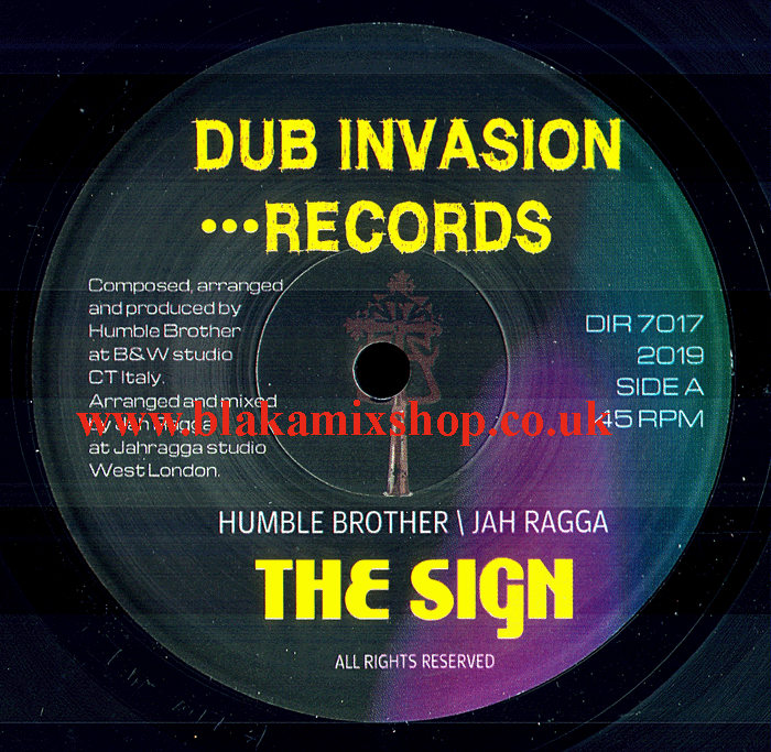 7" The Sign/Dub HUMBLE BROTHERS/JAH RAGGA