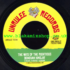 7" The Ways Of The Rightious/Dub - DONOVAN KINGJAY