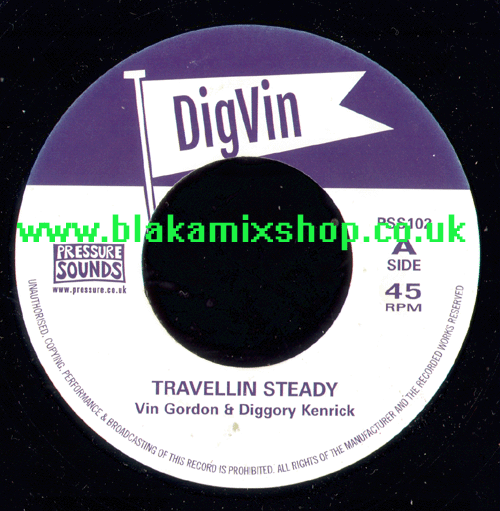 7" Travellin Steady/Version VIN GORDON & DIGGORY KENRICK