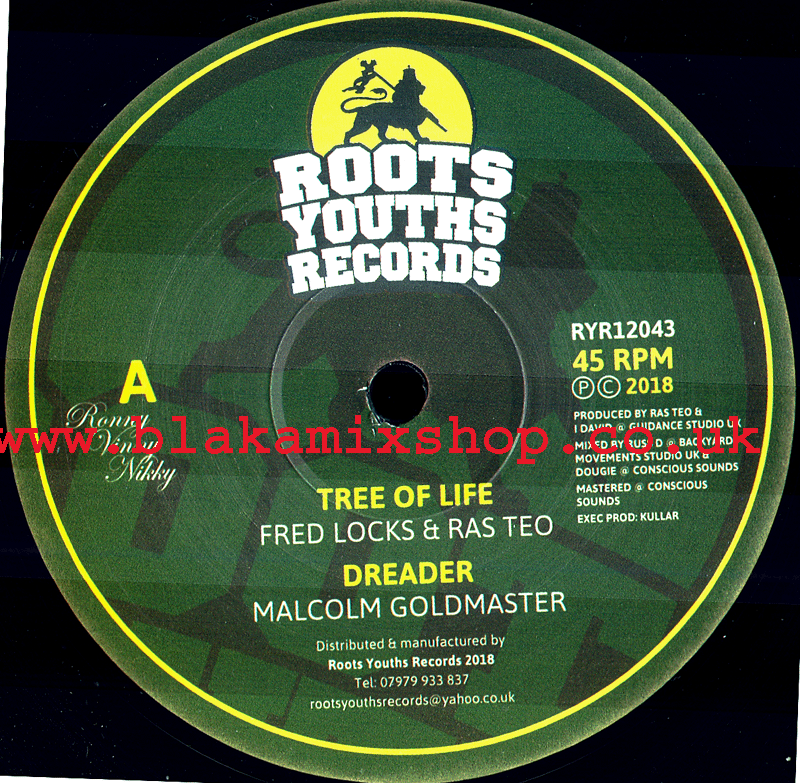 12" Tree Of Life/Dreader FRED LOCKS & RAS TEO/I DAVID