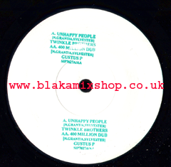 7" Unhappy People/Dub TWINKLE BROTHERS