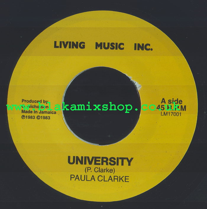 7" University/Version PAULA CLARKE