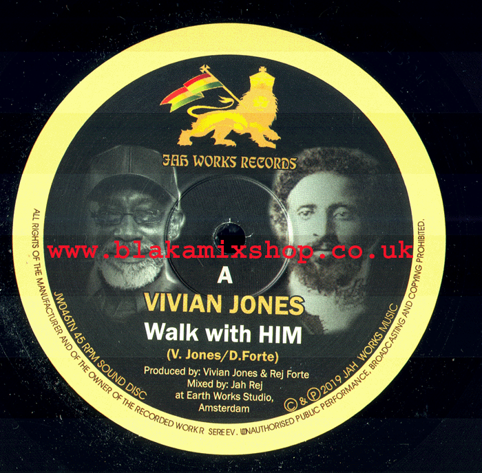 10" Walk With Him/Dub Walk VIVIAN JONES/JAH REJ