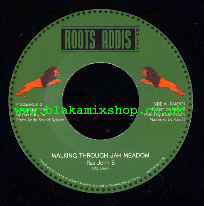 7" Walking Through Jah Meadow/Dub RAS JOHN B