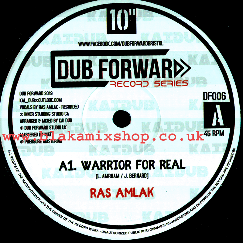 10" Warrior For Real/For Real- RAS AMLAK/KAI DUB