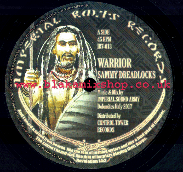 7" Warrior/Dub Violin SAMMY DREADLOCKS/VIOLIN BWOY