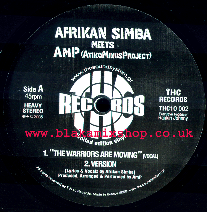 10" The Warriors Are Moving [4 Mixes] AFRIKAN SIMBA meets AMP