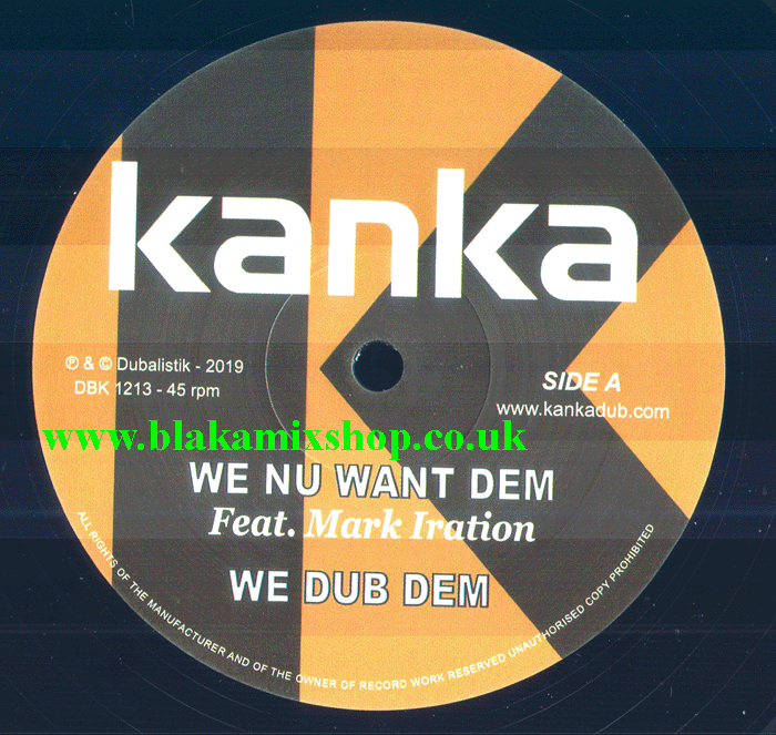 12" We Nu Want Dem/Time Has Come MARK IRATION/TWAN TEE