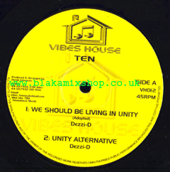 10" We Should Be Living In Unity/Fire In Their Souls- DEZZIE-D
