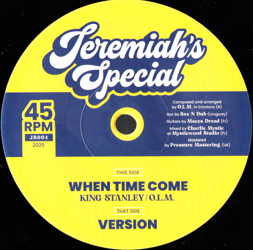7" When Time Come/Version- KING STANLEY/O.L.M