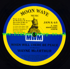 10" When Will There Be Peace/Peace In Dub - WAYNE McARTHUR