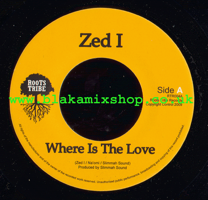 7" Where Is The Love/Dub- ZED I