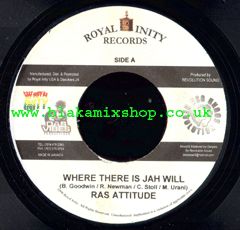7" Where There Is Jah Will/Version - RAS ATTITUDE