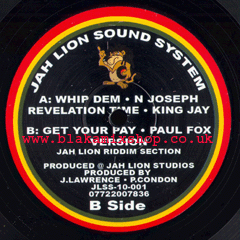 10" Whip Dem/Revelation Time/Get Your Pay - N. JOSEPH/KING JAY/P