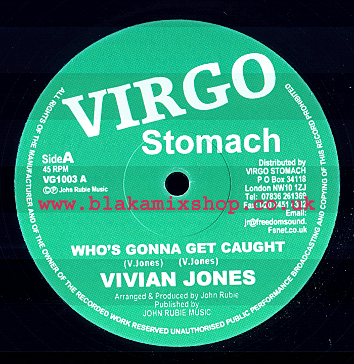 12" Who's Gonna Get Caught/Horn Fingers- VIVIAN JONES