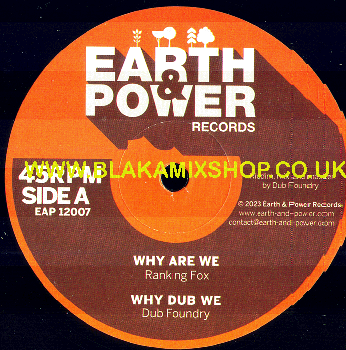 12" Why Are We/Love And Carry On RANKING FOX/BALTIMORES ft. JR