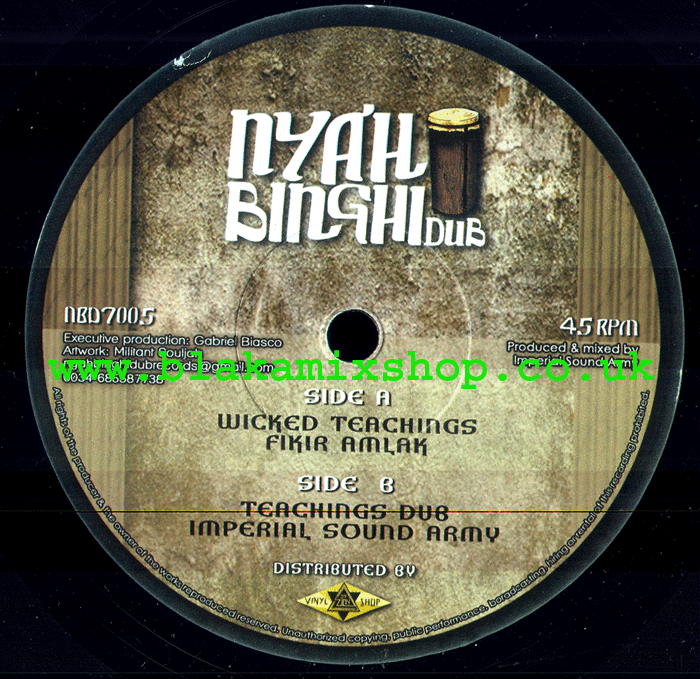 7" Wicked Teachings/Dub FIKIR AMLAK