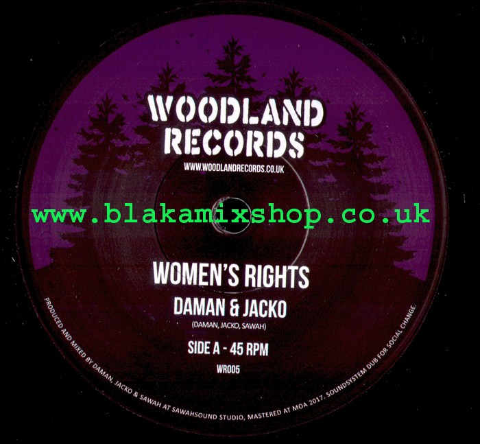 7" Women's Rights/Dub For Rights DAMAN & JACKO