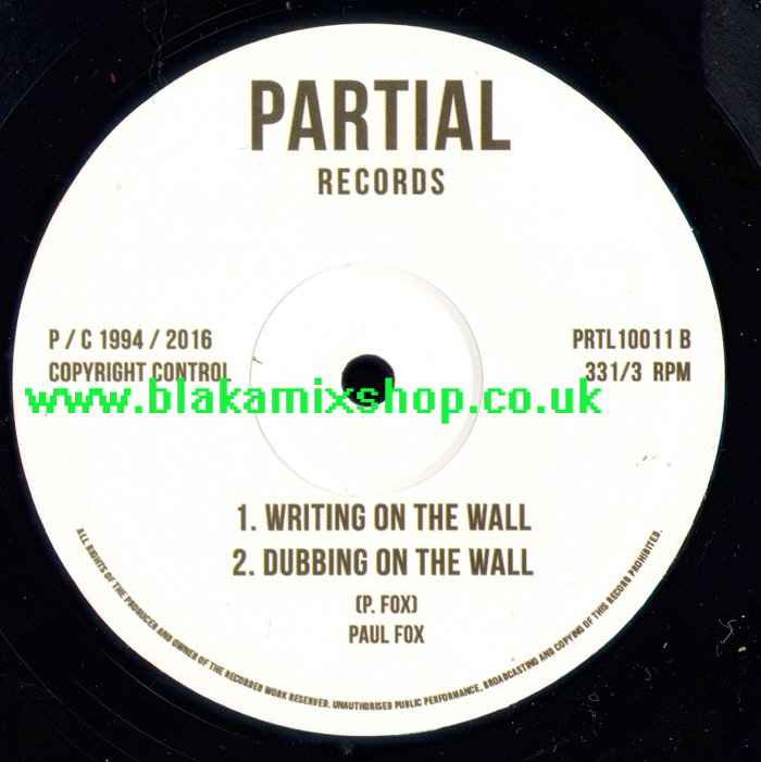 10" Writing On The Wall/African Mask PAUL FOX/N.RAPHAEL & PAUL