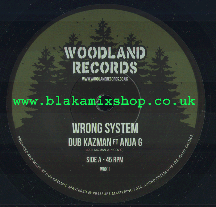 7" Wrong System/Dub DUB KAZMAN ft. ANJA G