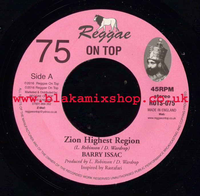 7" Zion Highest Region/Dub BARRY ISSAC