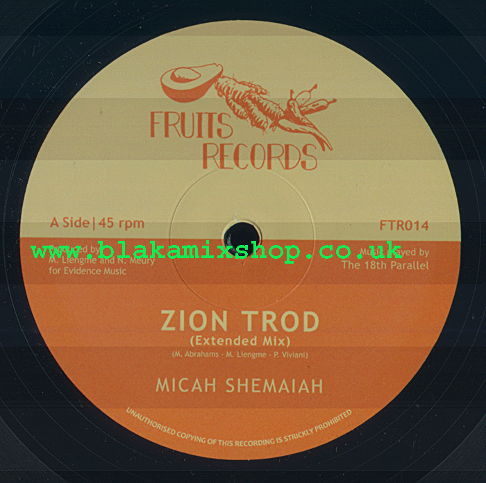 12" Zion Trod/Soul Rider MICAH SHEMAIAH
